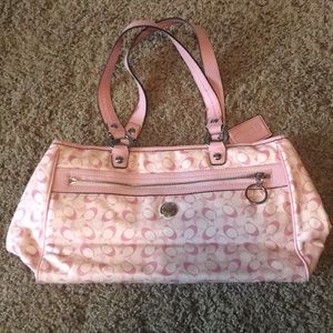 Pink coach satchel